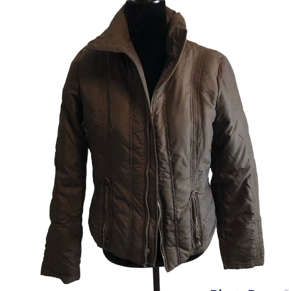 Apt 9 brown light puffer coat size small